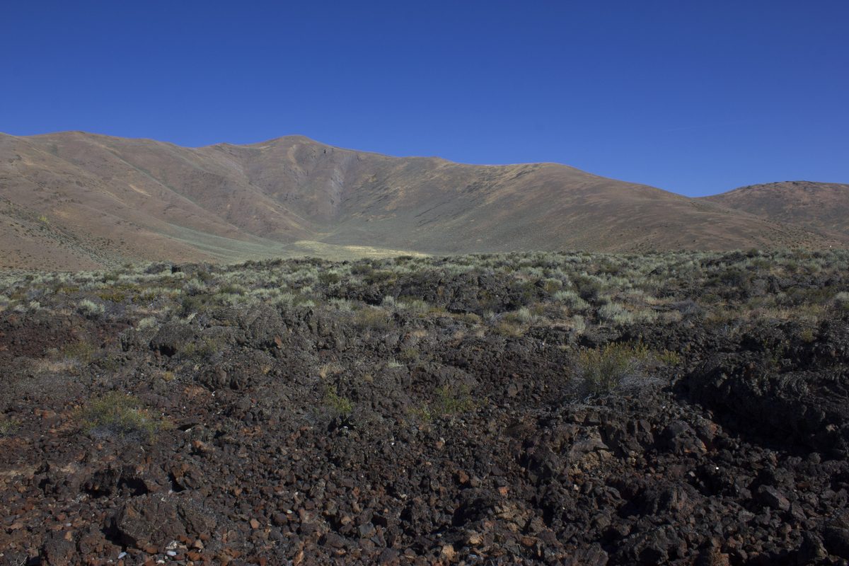 The volcanic landscape of Craters of the Moon National Monument in Idaho.