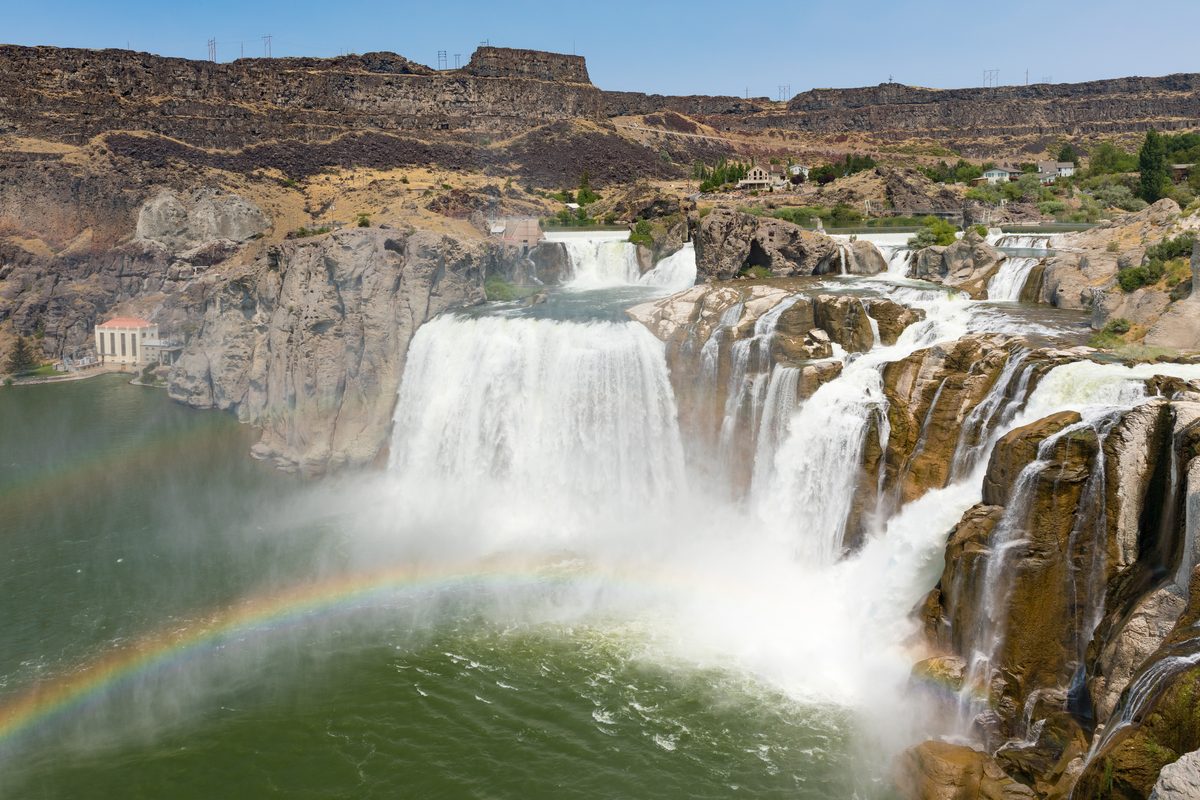 Shoshone Falls on the Snake River near Twin Falls, Idaho.